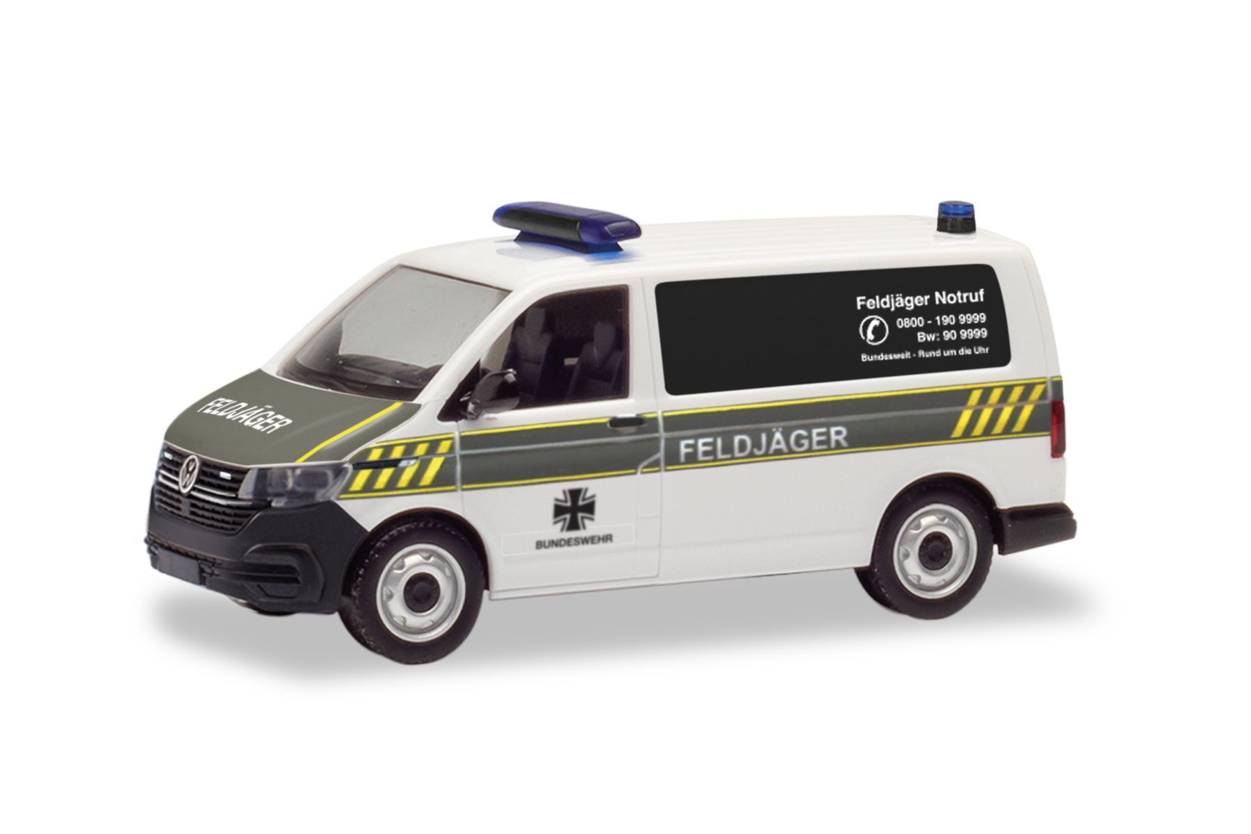 Herpa 700900 - Volkswagen (VW) T6.1 Bus "Feldjäger", weiß