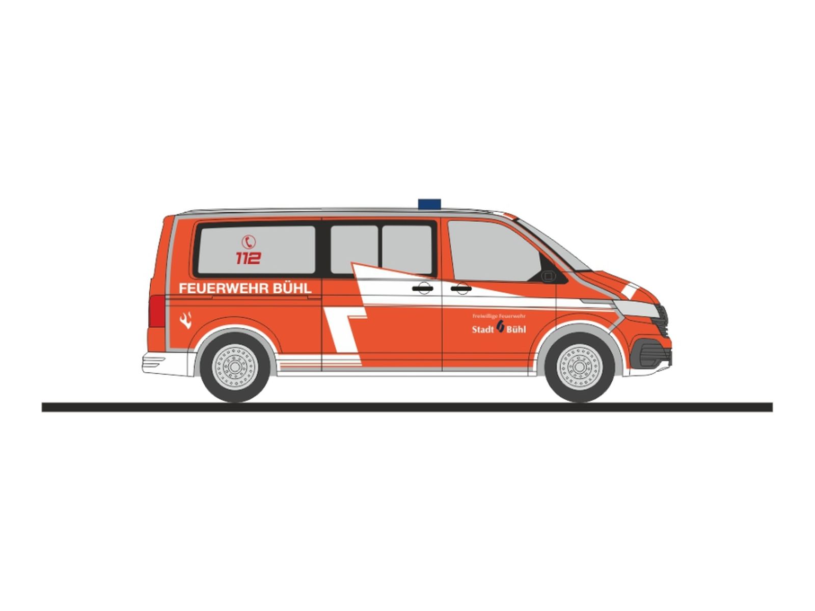 Rietze 53989 - Volkswagen T6.1 Feuerwehr Bühl