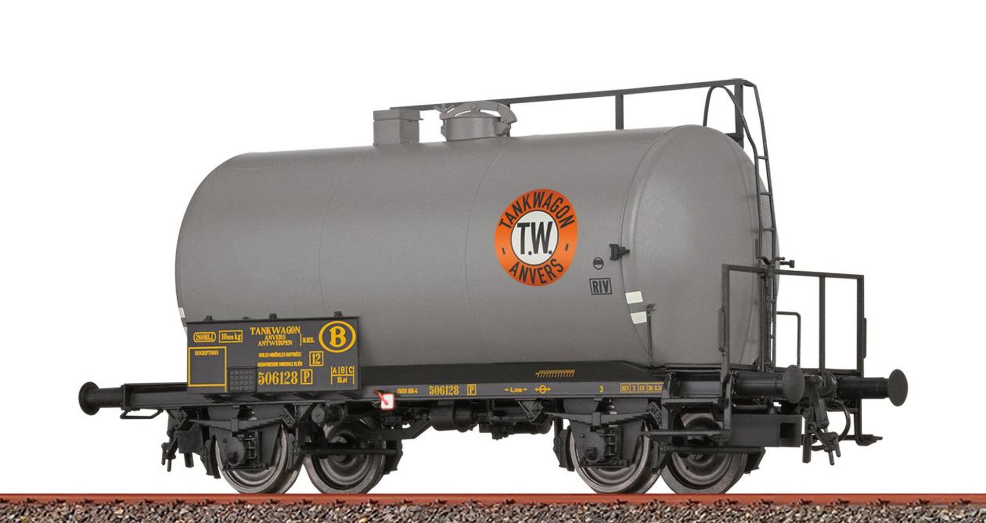 Brawa 51162 - Leichtbaukesselwagen Uerdingen Z [P] 'Tankwagon Anvers', SNCB, Ep.III