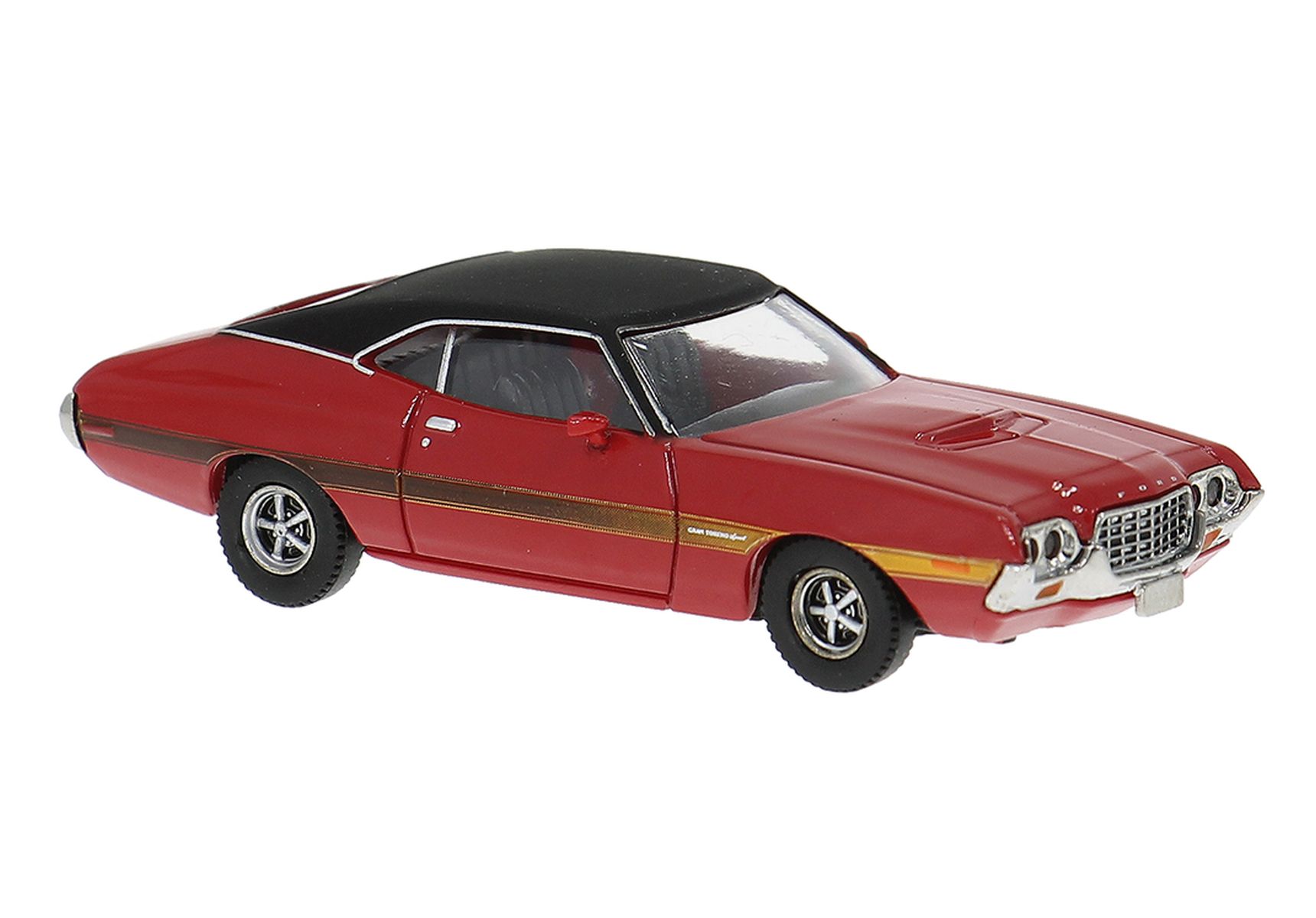 Brekina 18326 - Ford Gran Torino Sport 1969 rot/schwarz