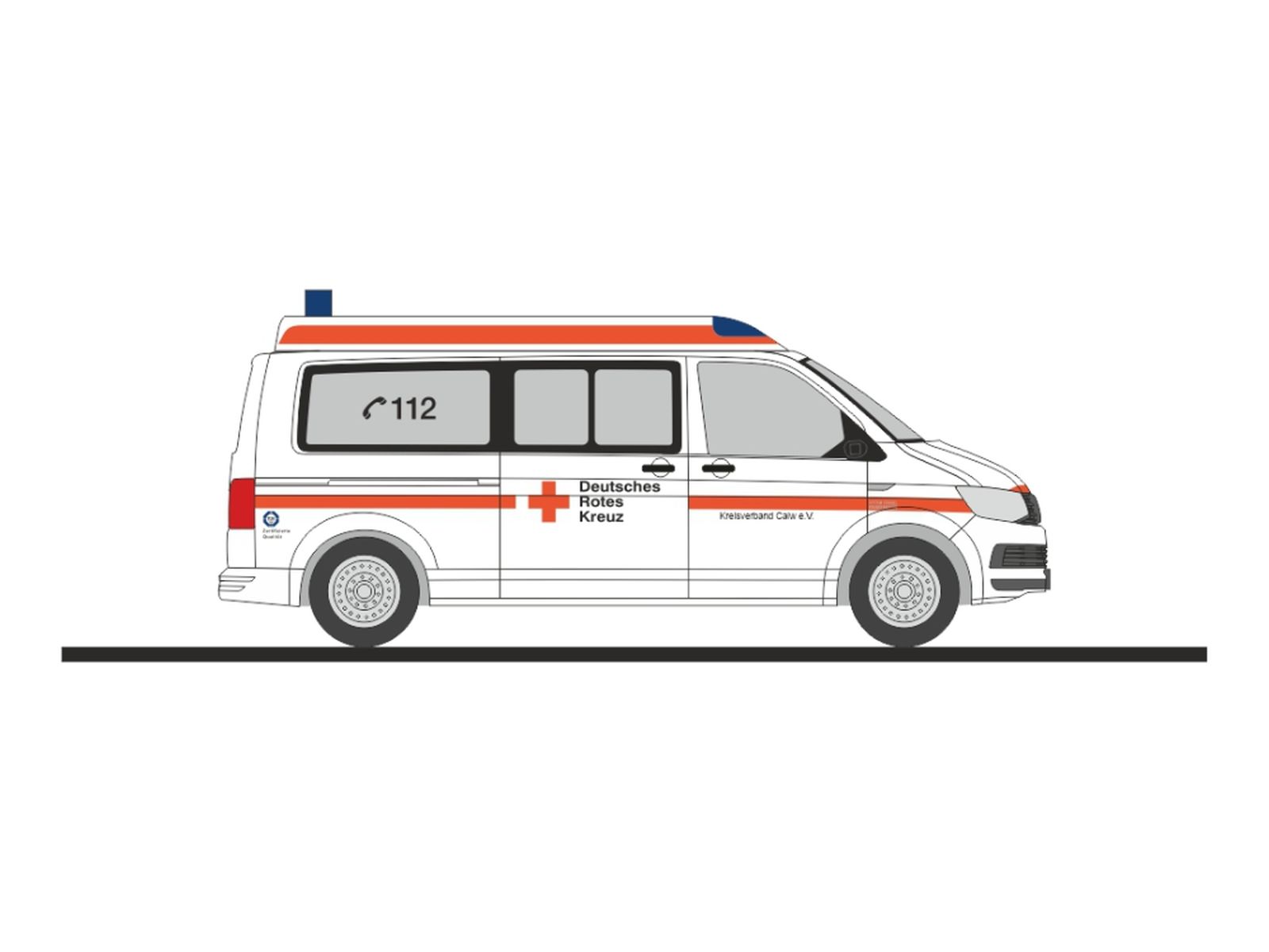 Rietze 53922 - Volkswagen T6 DRK KV Calw