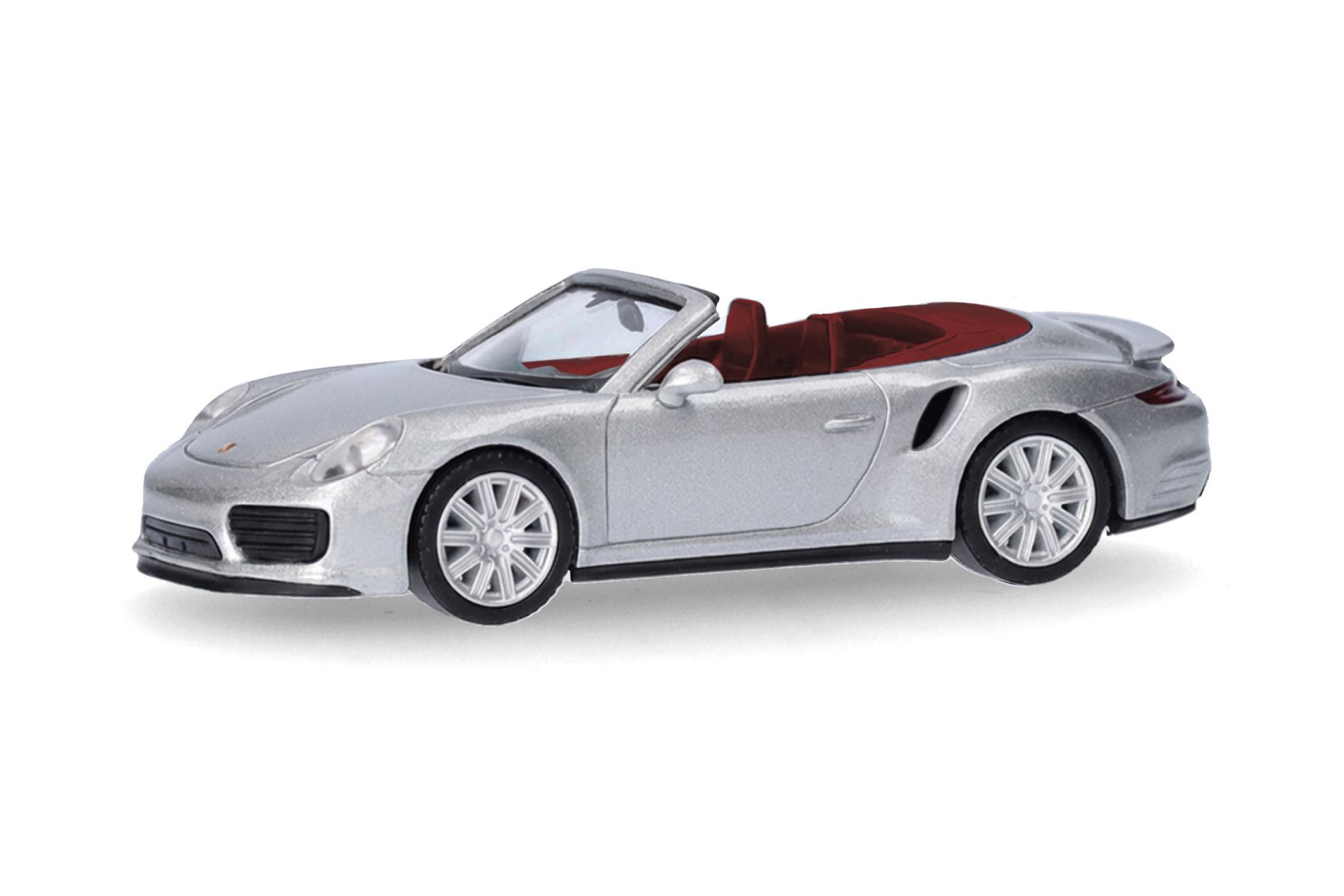 Herpa 038928-003 - Porsche 911 (991) Turbo Cabrio, dolomitsilber