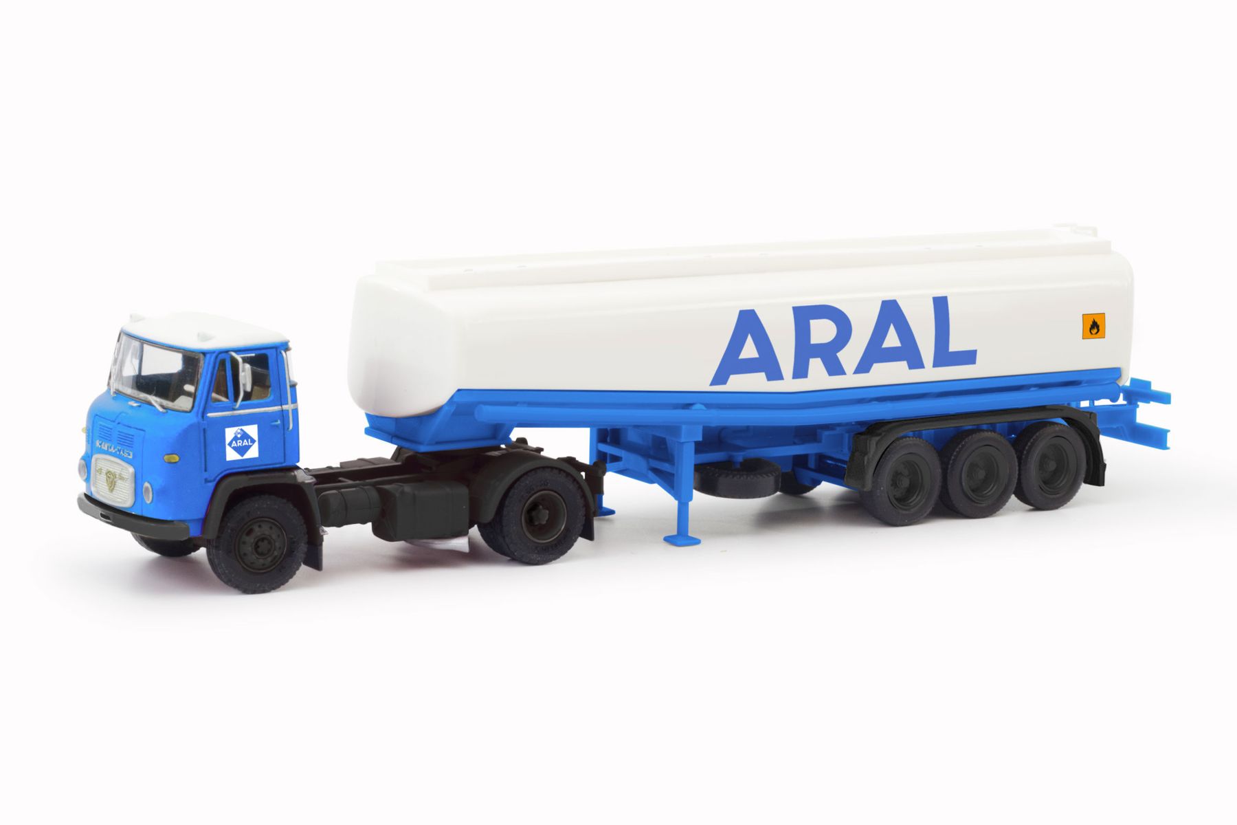 Herpa 87MBS026482 - Scania Vabis LB 76 Benzintank-Sattelzug "Aral"
