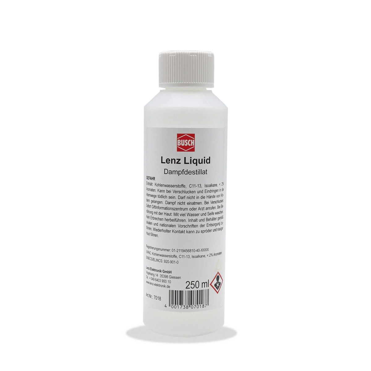 Lenz Liquid, Dampf-Rauch-Destillat 250ml und Dosier-/Einfüllspritze
