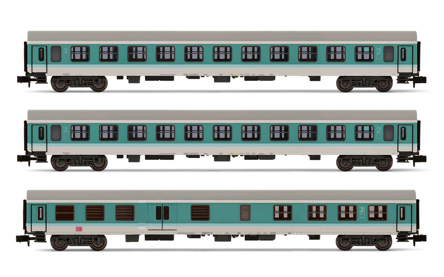 Arnold HN4367 - 3er Set Personenwagen, DBAG, Ep.V