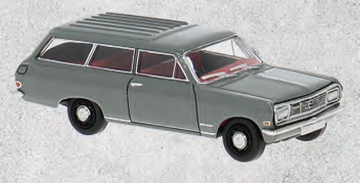 Brekina 20477 - Opel Rekord B CarAVan in grau