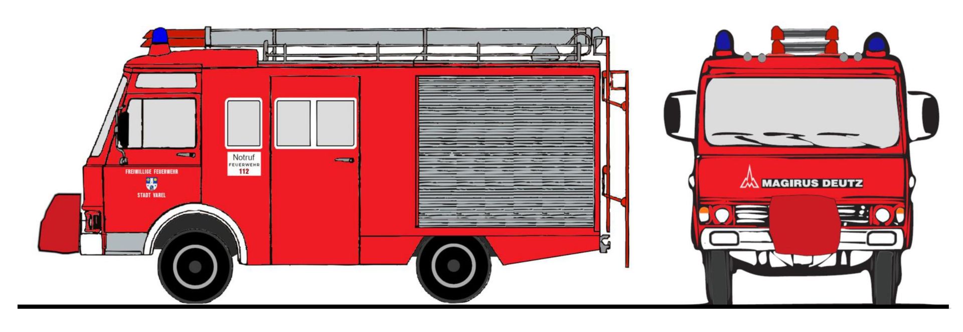 Loewe 4058 - Magirus Deutz 'Zeta' 90 M 5 - LF 8, FW Stadt Varel
