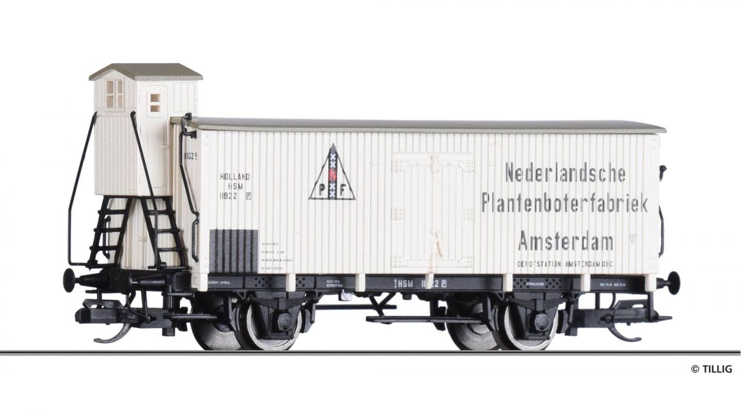 Tillig 17922 - Wärmeschutzwagen, HSM, Ep.I 'Nederlandsche Plantenboterfabriek'