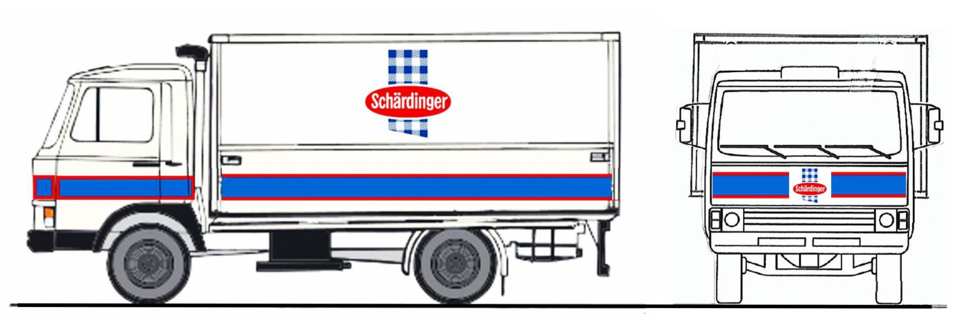 Loewe 4095 - Iveco Magirus "Zeta" 90M5 - LKW "SCHÄRDINGER"