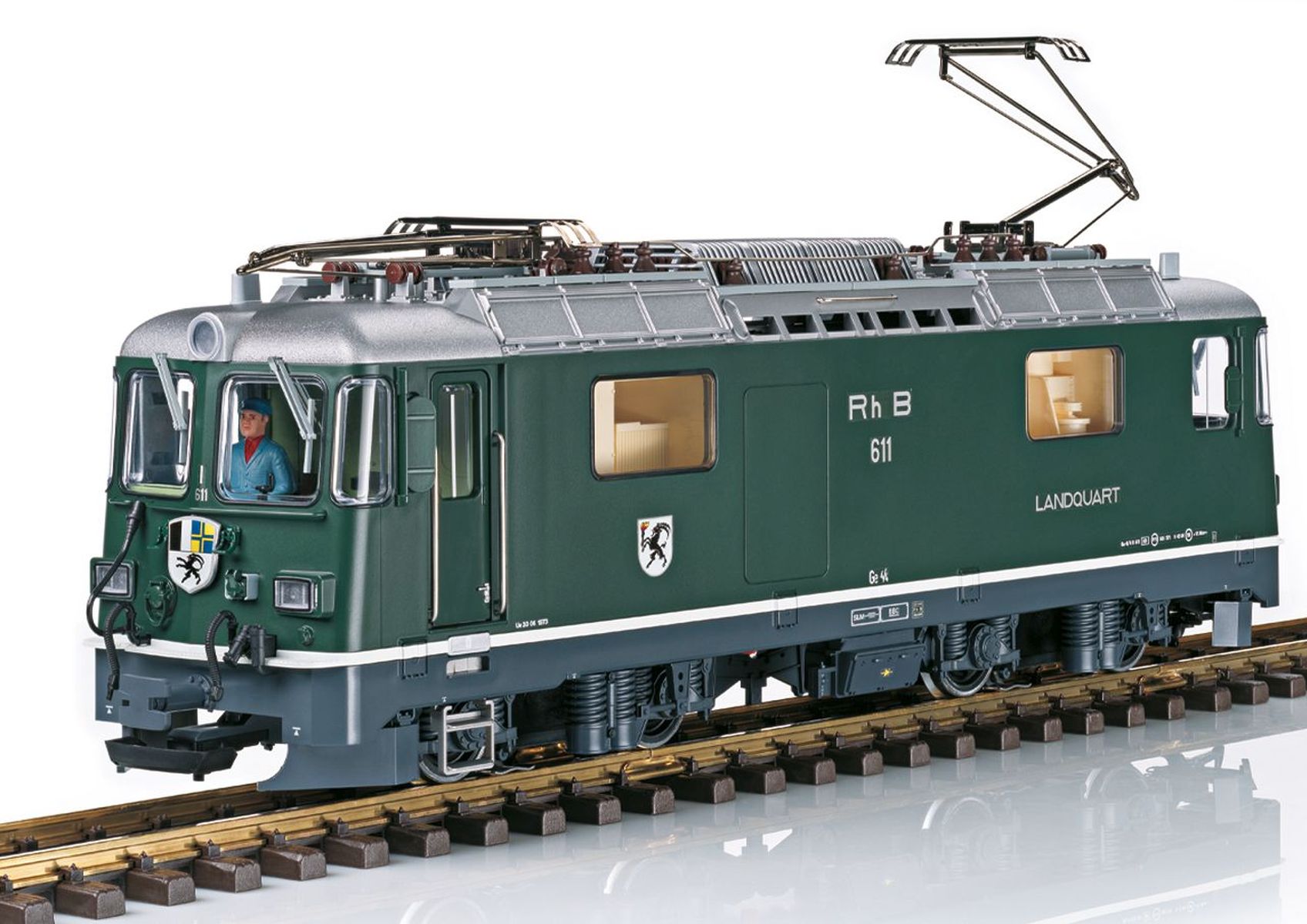 LGB 28447 - E-Lok Ge 4/4 II Nr. 611, RhB, Ep.VI, DC-MFX-Sound