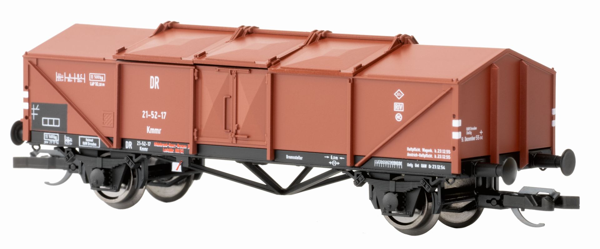 Hädl 116403 - Klappdeckelwagen Kmmr, DR Ep.III