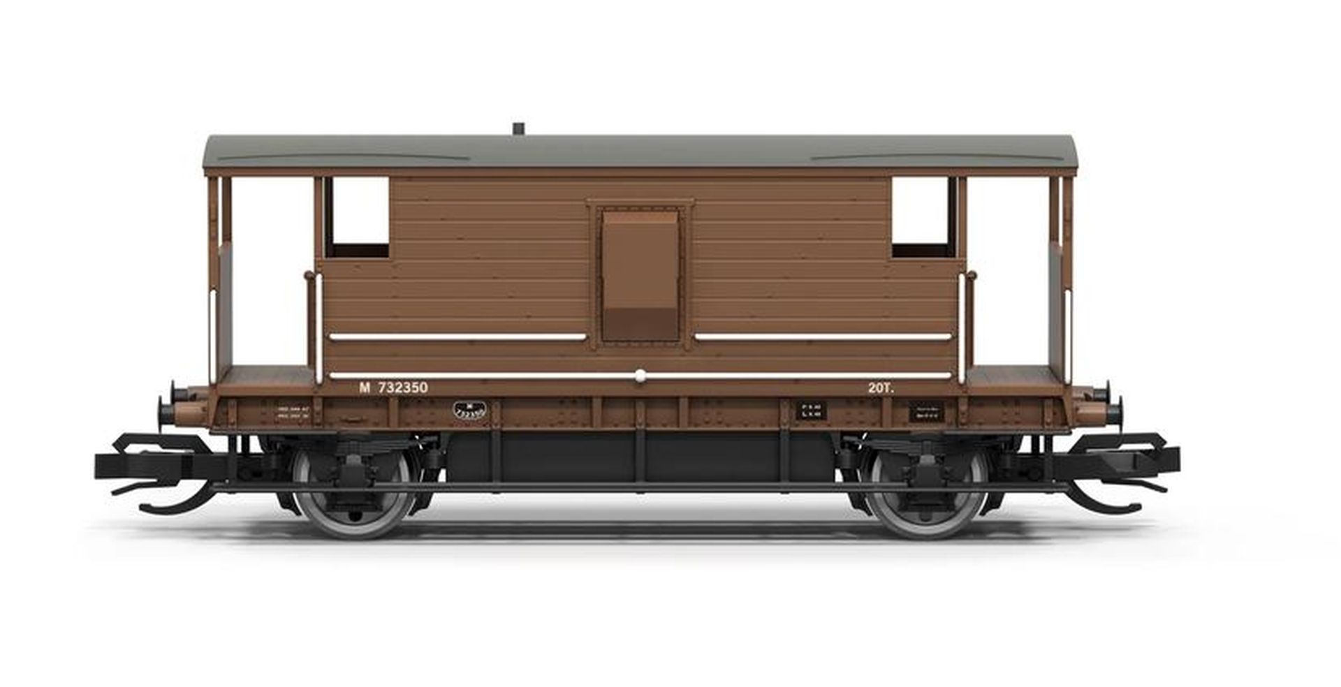 Hornby TT6091 - Bremswagen Brake Van 732350, BR, Ep.III