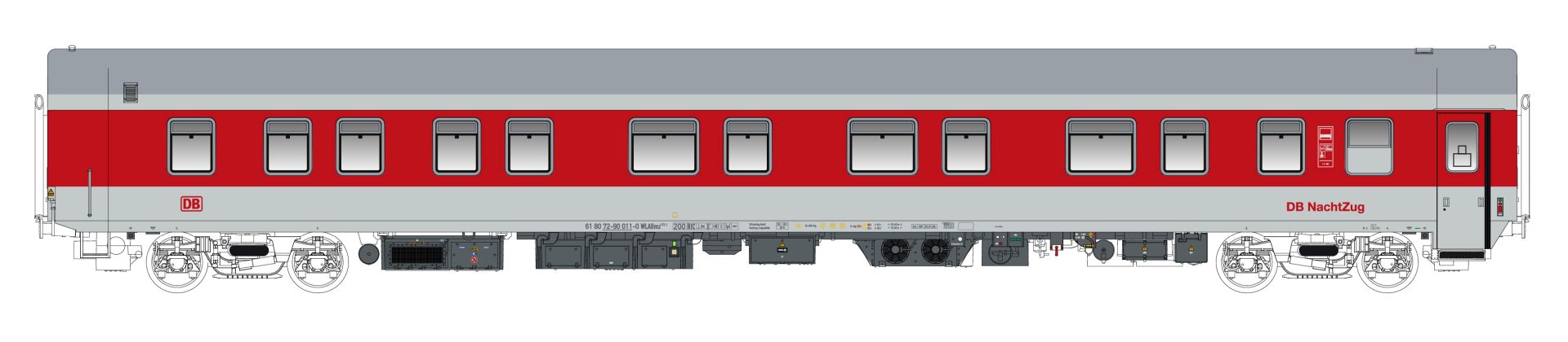 L.S. Models LS58619 - Schlafwagen WLABmz 173.1, DBAG, DB-NachtZug, Ep.V
