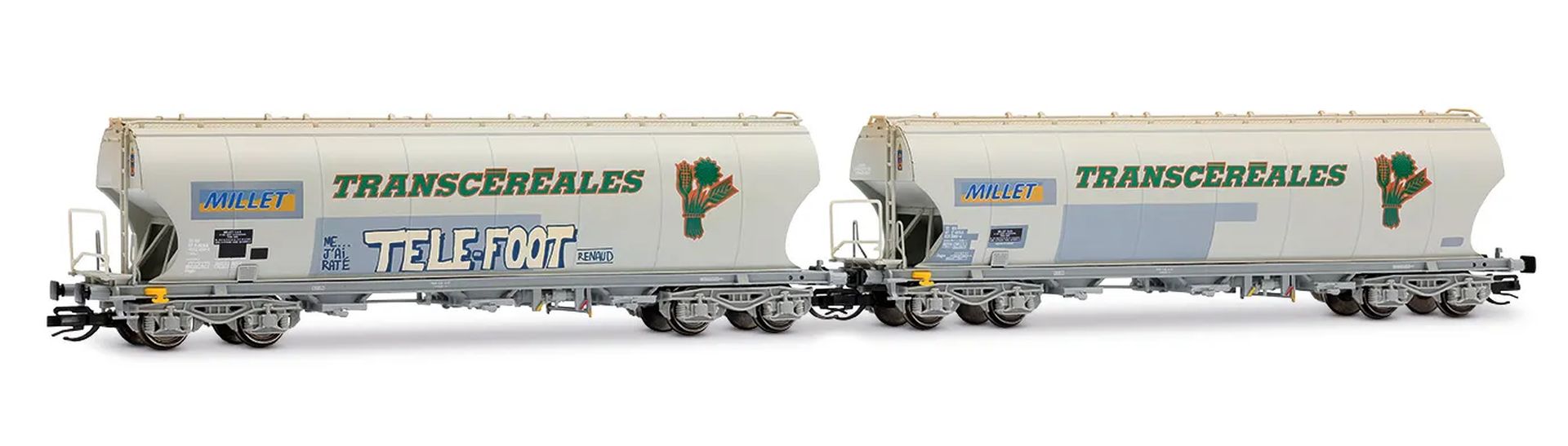 Arnold HN9763 - 2er Set Getreidesilowagen F-MSA, MILLET, Ep.VI