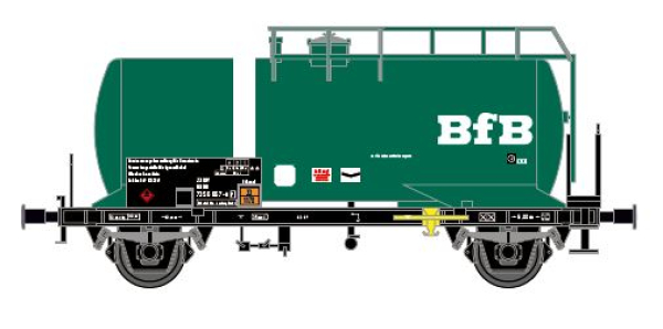 Hädl 25104 - Kesselwagen Zs-w, DBAG, Ep.V 'BfB', mit Bauchbinde Hädl 25104 - Kesselwagen Zs-w, DBAG, Ep.V 'BfB', mit Bauchbinde