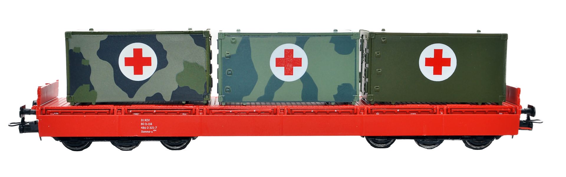 NPE NW 22943 - Schwerlastwagen Samms-u 454 mit 3 FM 2 Kabinen, DBAG, Ep.V