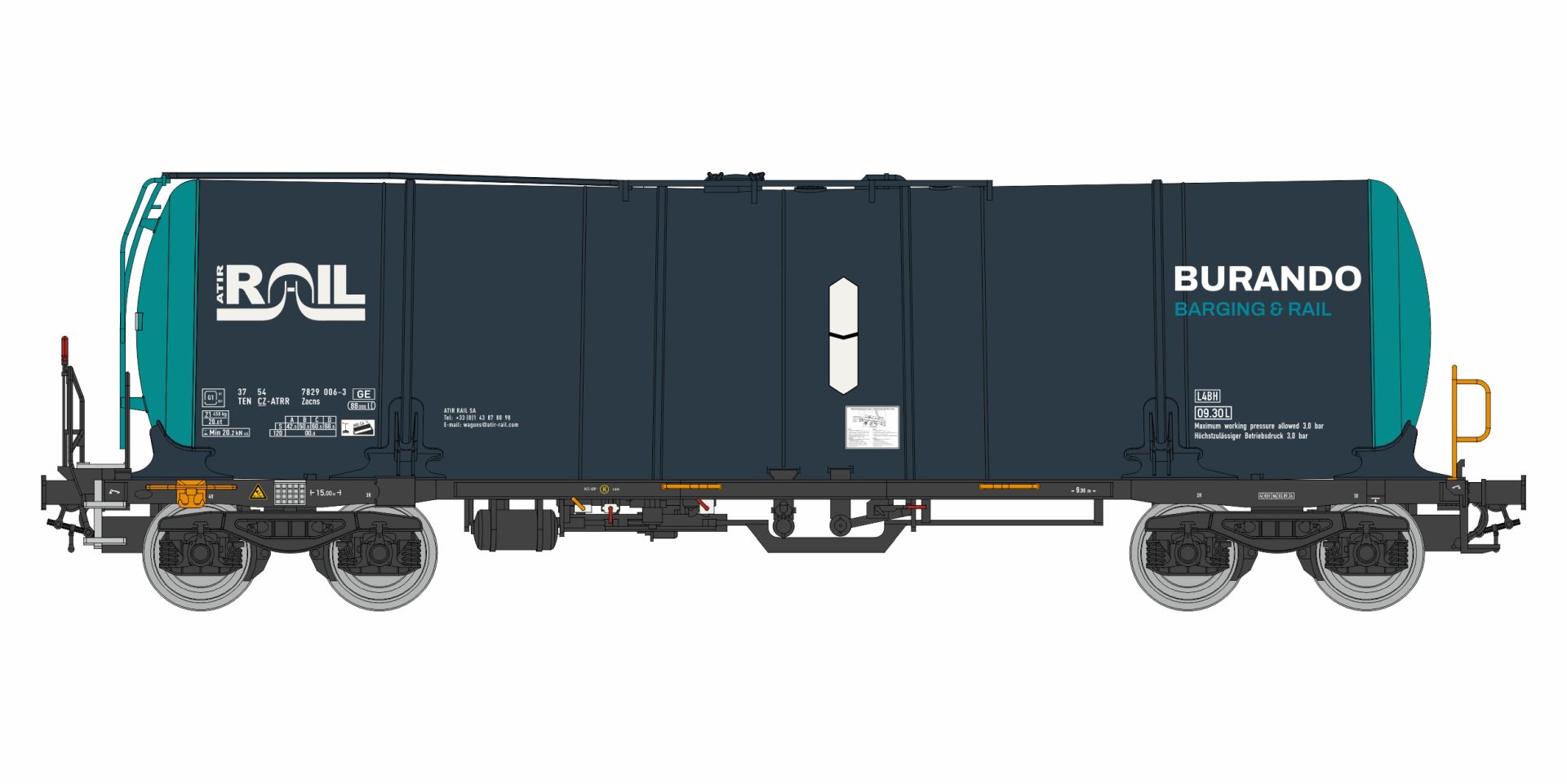 igra 96210078 - Kesselwagen Zacns 88, Atir Rail, Ep.VI 'Burando'