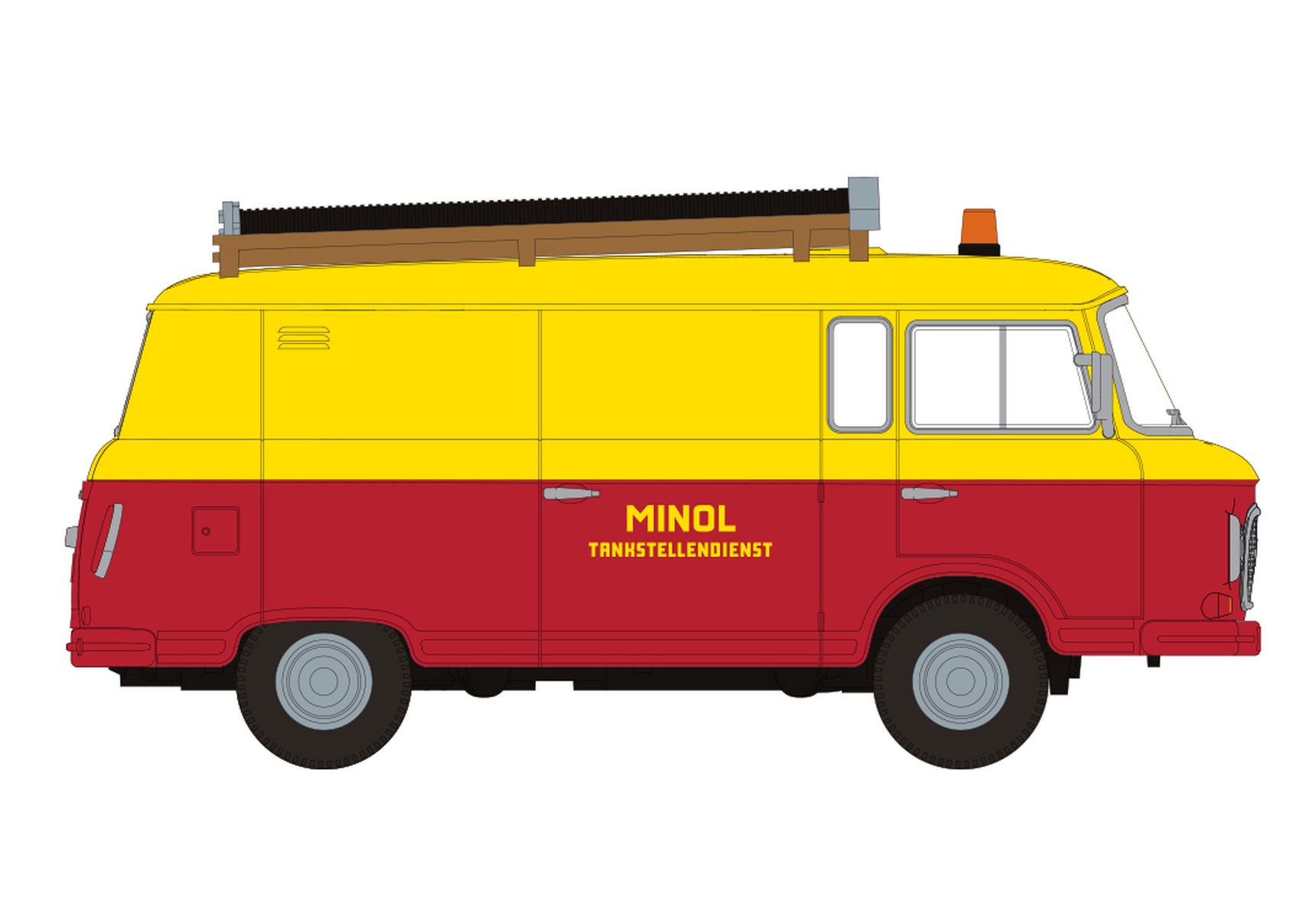 Brekina 30128 - Barkas B1000Van "Minol Tankstellendienst"