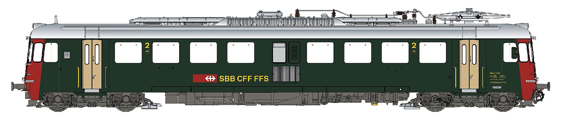 L.S. Models LS17056S - Triebwagen Rbe 4/4 (1431), SBB, Ep.Va, DC-Sound