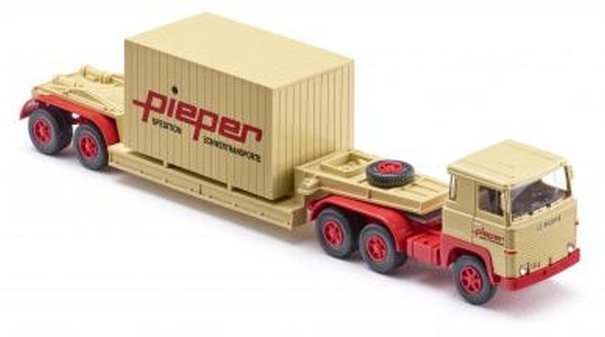 Wiking 050306 - Tiefladesattelzug (Scania 111) "Pieper"
