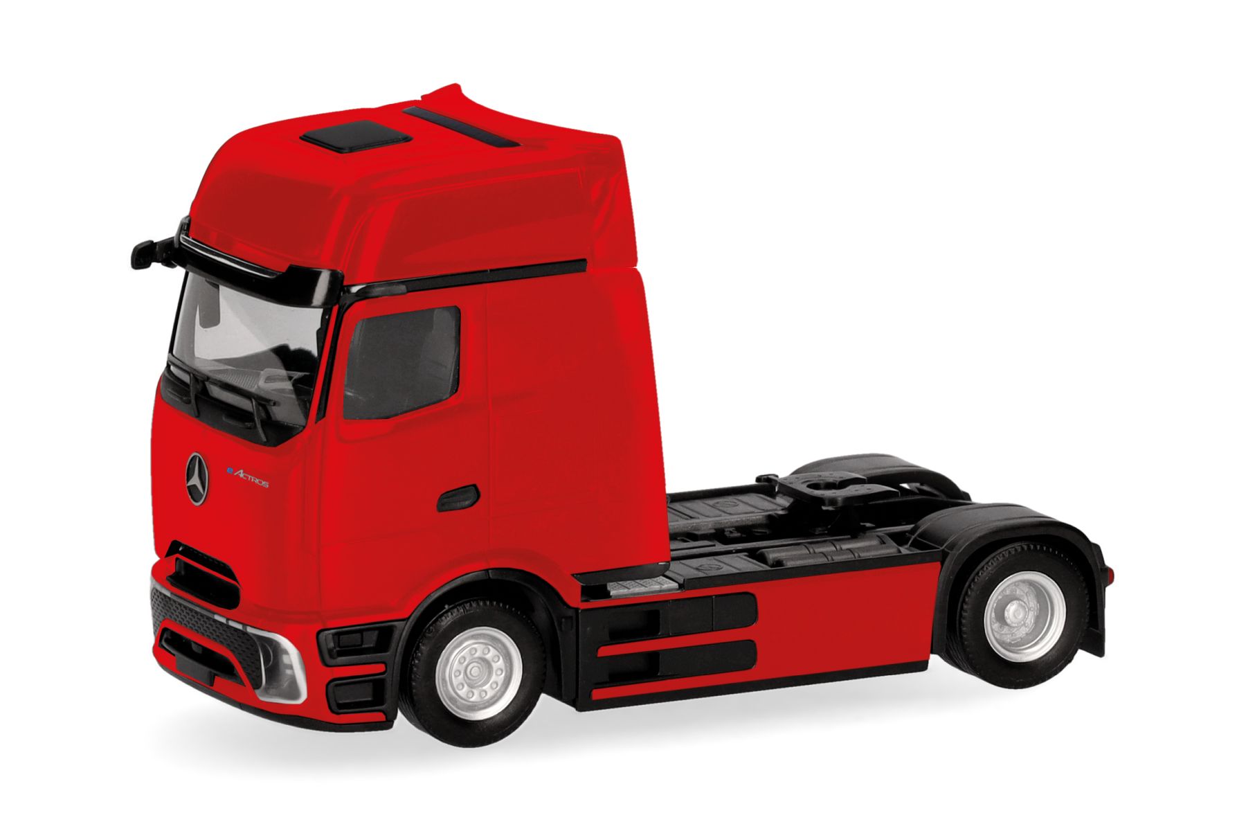 Herpa 319447-002 - Mercedes-Benz eActros 600 Procabin Gigaspace Zugmaschine 2achs, verkehrsrot