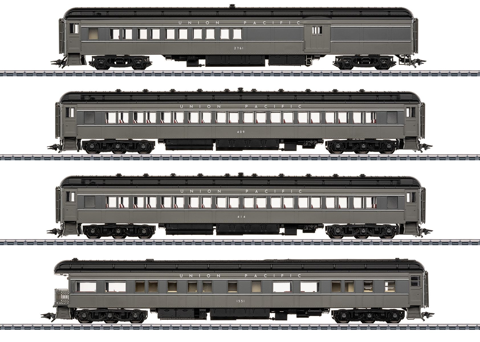 Märklin 43629 - 4er Set Personenwagen Heavyweight, UP, Ep.III