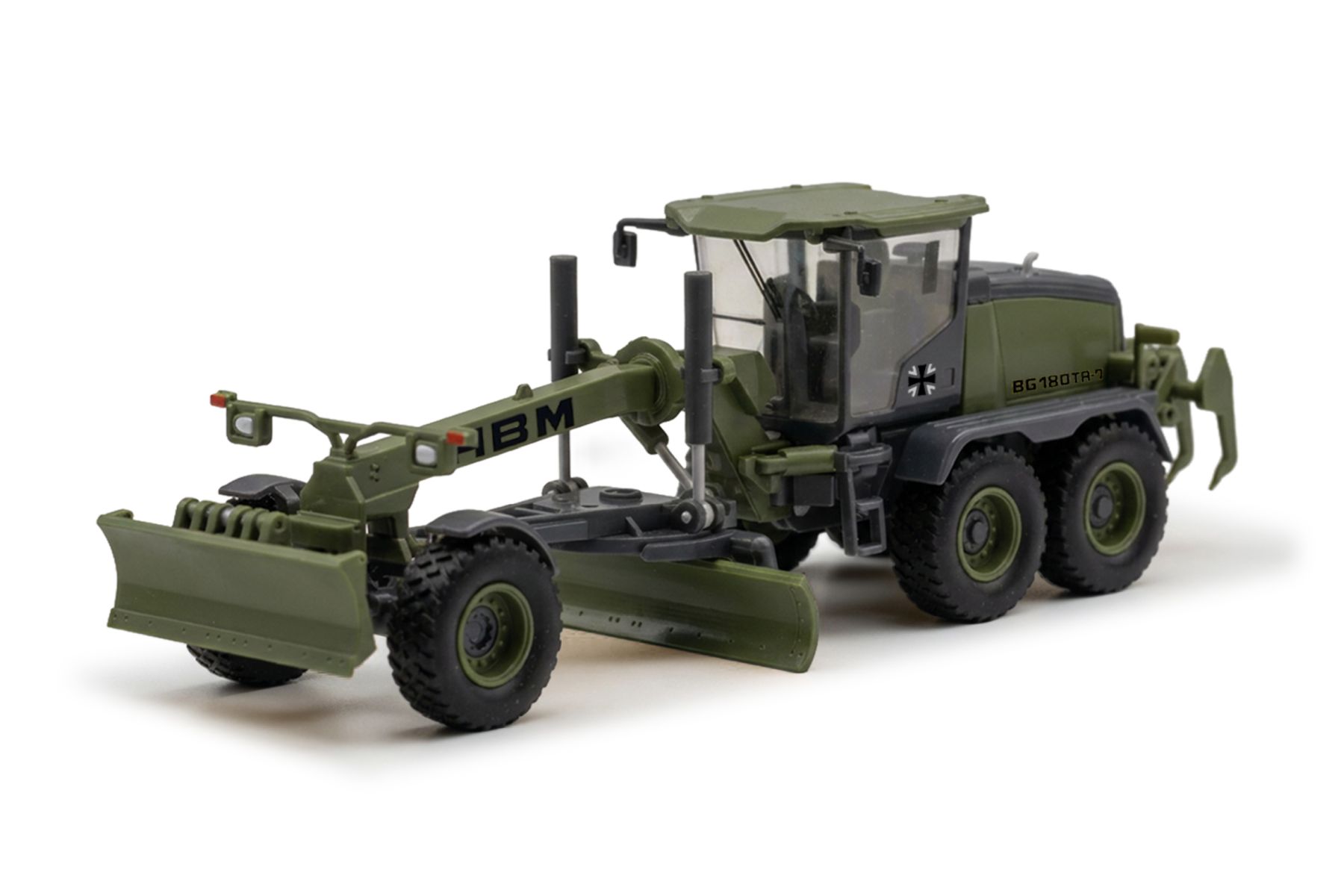 Herpa 747400 - HBM-Nobas Grader BG 180 TA-7, olivgrün (matt)