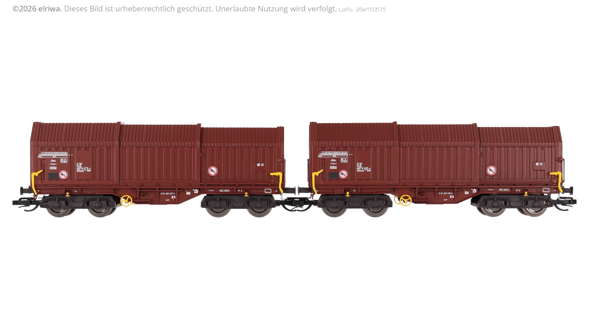 Roco 6680009-2 - 2er Set Teleskophaubenwagen Shimmns, DR, Ep.IV