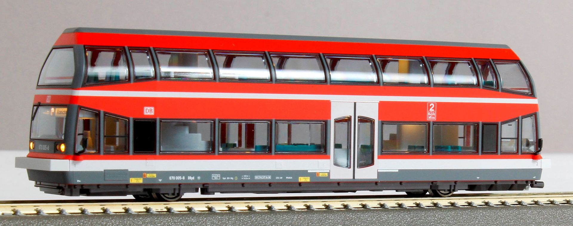 Kres 67050AC - Doppelstock-Schienenbus BR 670, 670 005-8, DBAG, Ep.V, AC-Digital