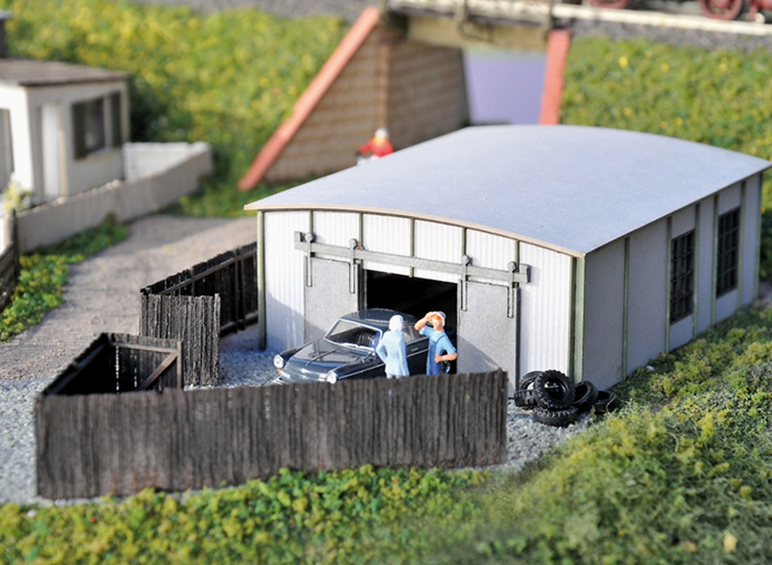 Joswood 17002 - Wellblechschuppen 'Zollern'