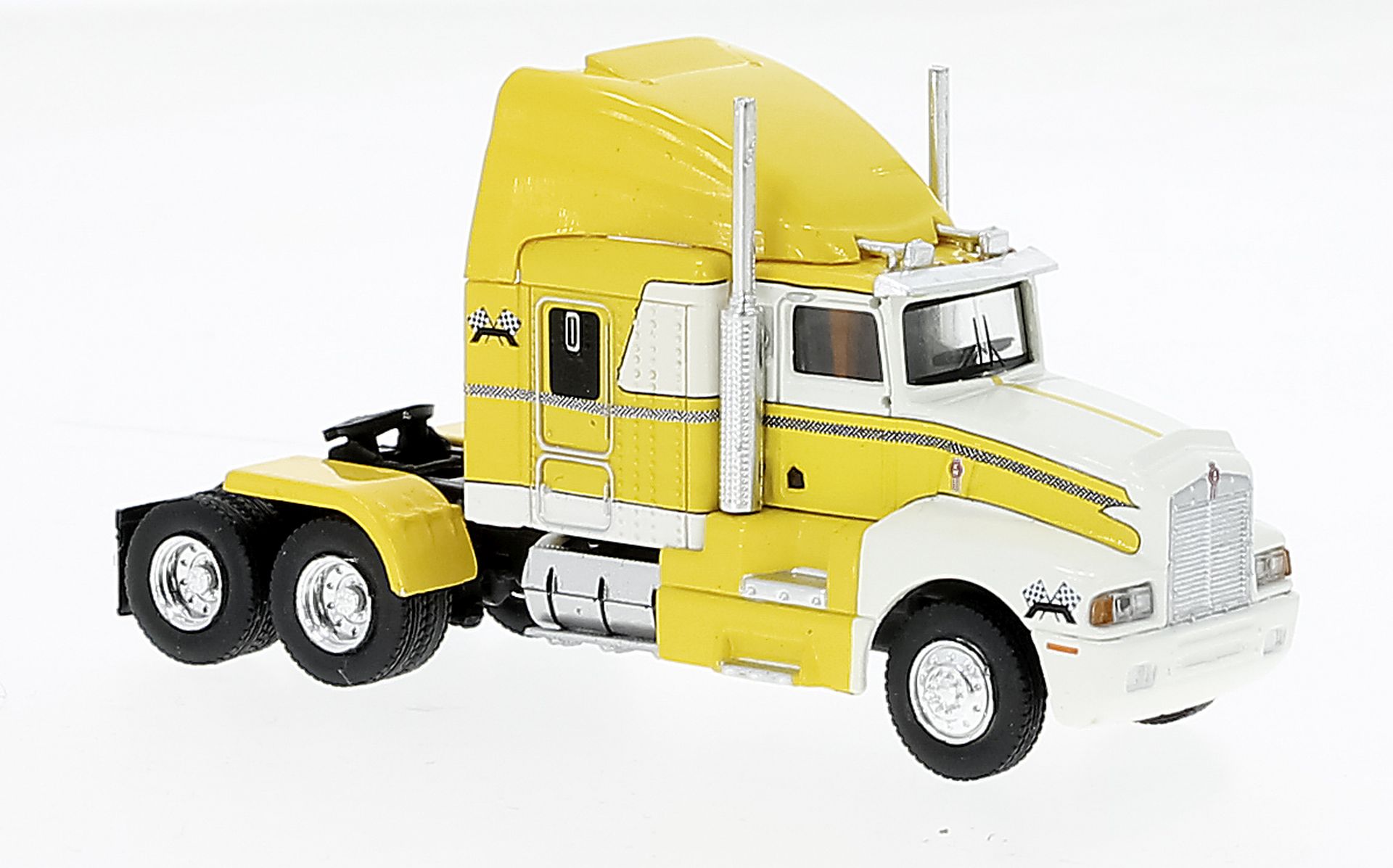 Brekina 85927 - Kenworth T 600 gelb, weiss, 1984