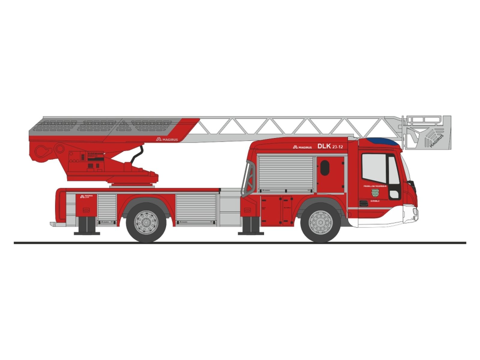 Rietze 71108 - Magirus DLK 32 n.B. Feuerwehr Ehrwald (AT)