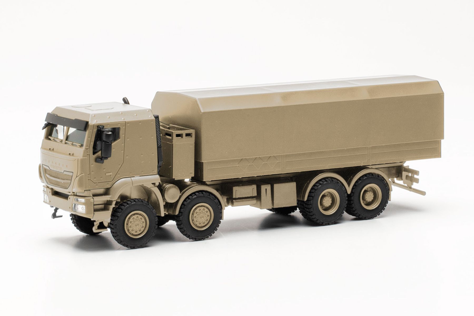 Herpa 746984 - Iveco Trakker 8x8 geschützt Pritschen-LKW sandbeige