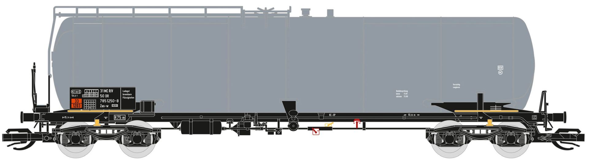 Saxonia 120215 - Kesselwagen Zas, 8106, DR, Ep.IV Saxonia 120215 - Kesselwagen Zas, 8106, DR, Ep.IV