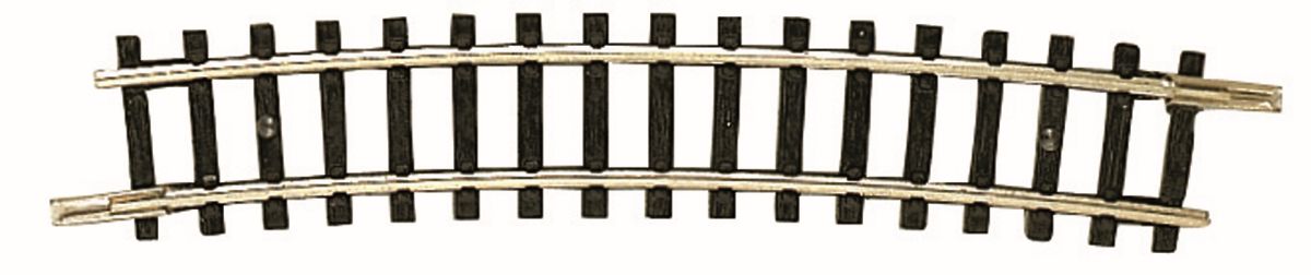 Fleischmann 22225 - Gebogenes Gleis R4 329mm 15'