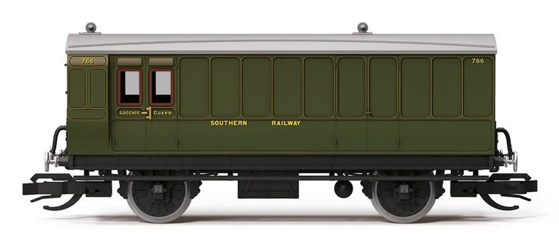 Hornby TT4054 - Gepäckwagen 4 Wheel Coach 3rd Class Brake Baggage, SR, Ep.I