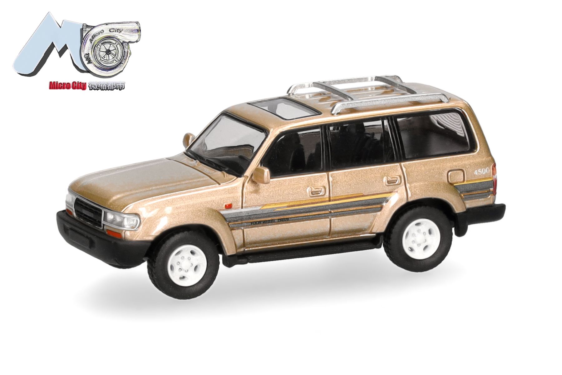 Herpa 87MC000126 - MicroCity: Toyota Landcruiser 80, champagnergold