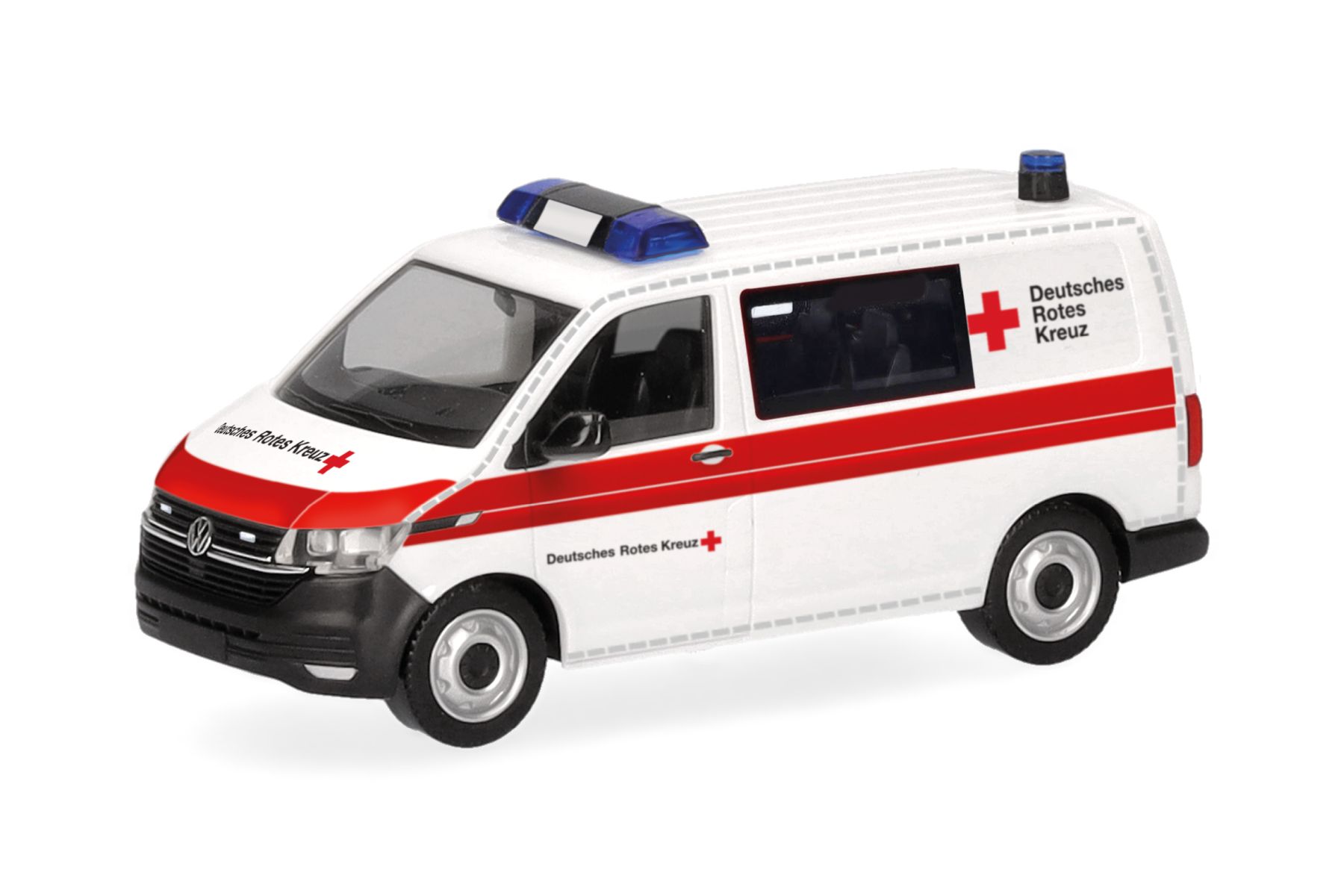 Herpa 098960 - Volkswagen (VW) T6.1 Halbbus "DRK" (Deutsches Rotes Kreuz)