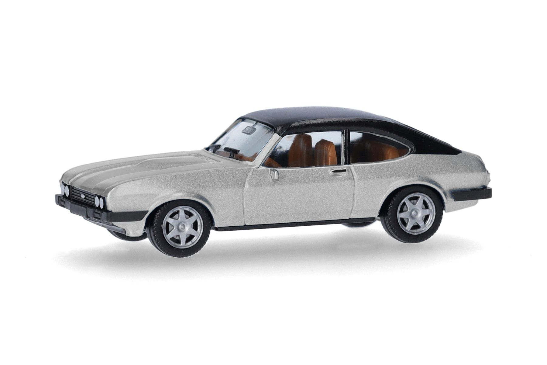 Herpa 430807-003 - Ford Capri Vinyldach, stratossilber