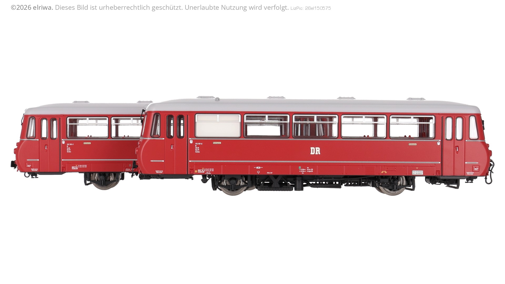 Piko 71386 - Triebwagen BR 172 mit Steuerwagen, DR, Ep.IV, DC-Sound