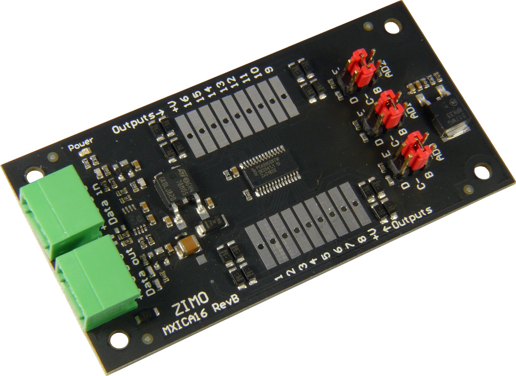 Zimo ICA16LP - Signalplatine bis 8 Signale, Klemmen