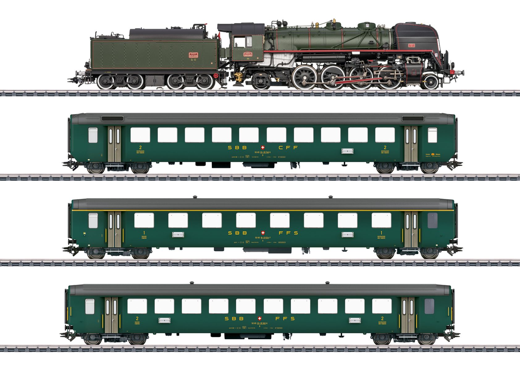 Märklin 26141 - Zugset mit 141.R und Personenzug, SNCF, Ep.VI, MFX+-Sound