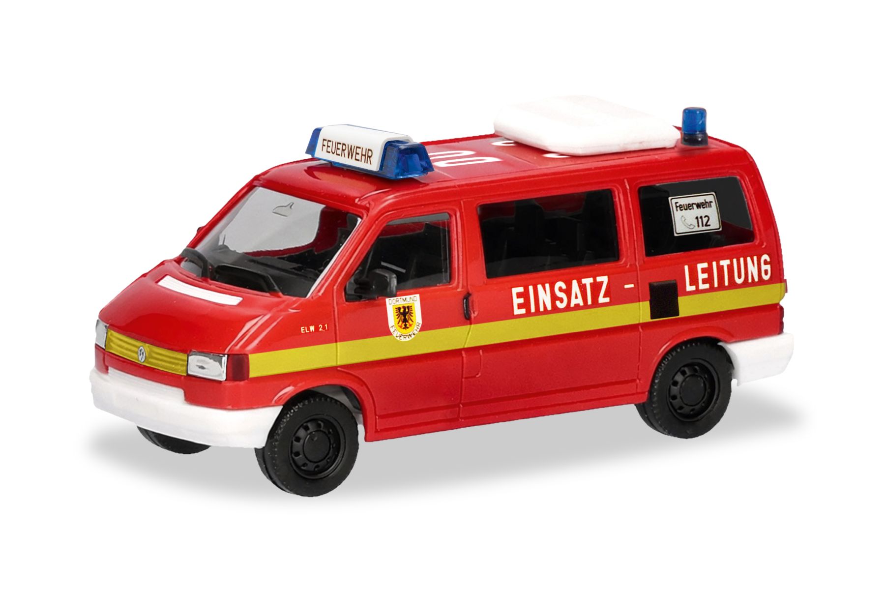 Herpa 099974 - Volkswagen (VW) T4 Bus MTW "Feuerwehr Dortmund"