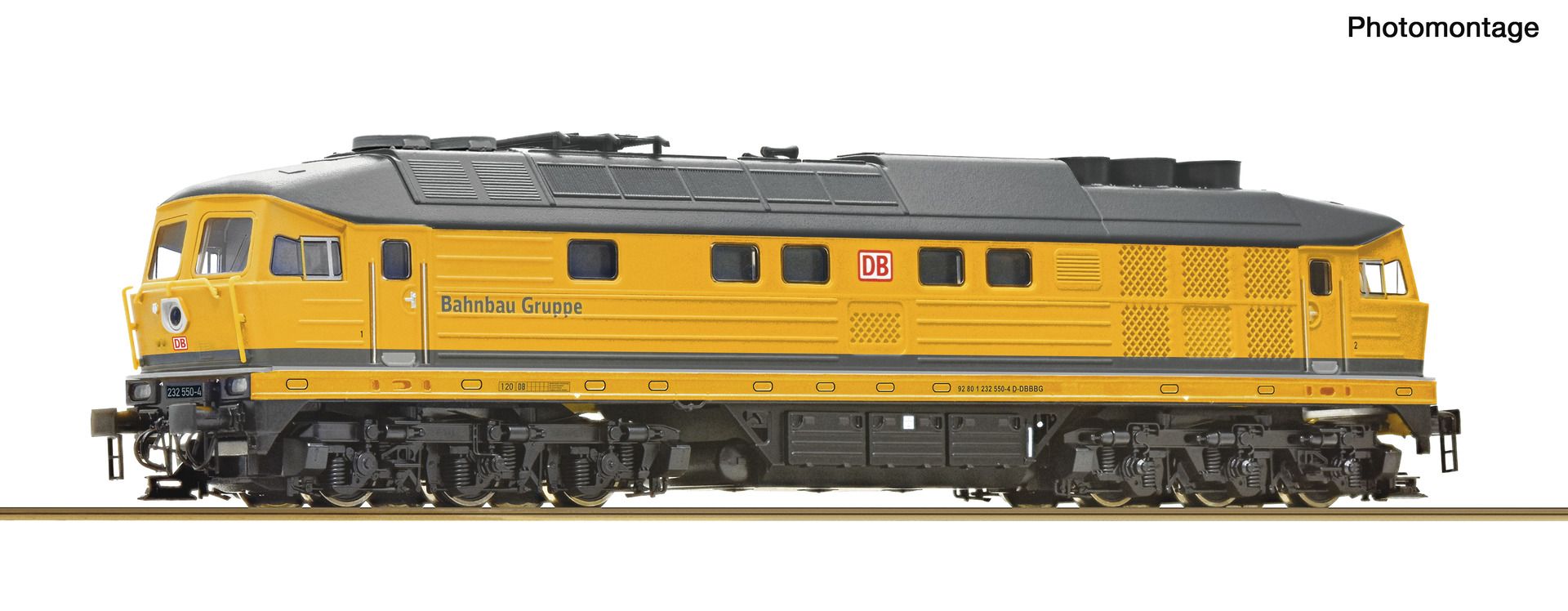Roco 7390024 - Diesellok 232 550-4, DB-Bahnbau Gruppe, DBAG, Ep.VI, DC-Sound