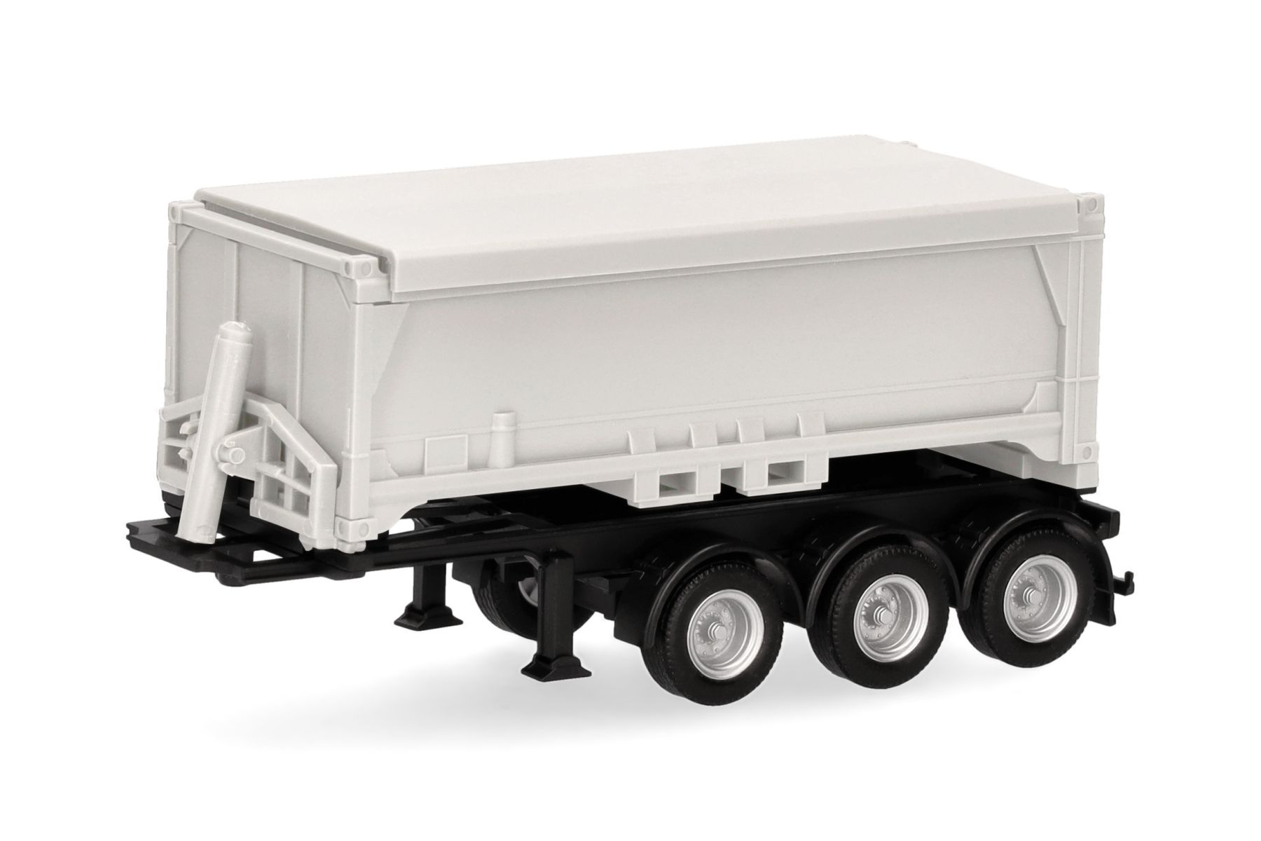 Herpa 077101 - Abraumcontainerauflieger 3achs, weiß