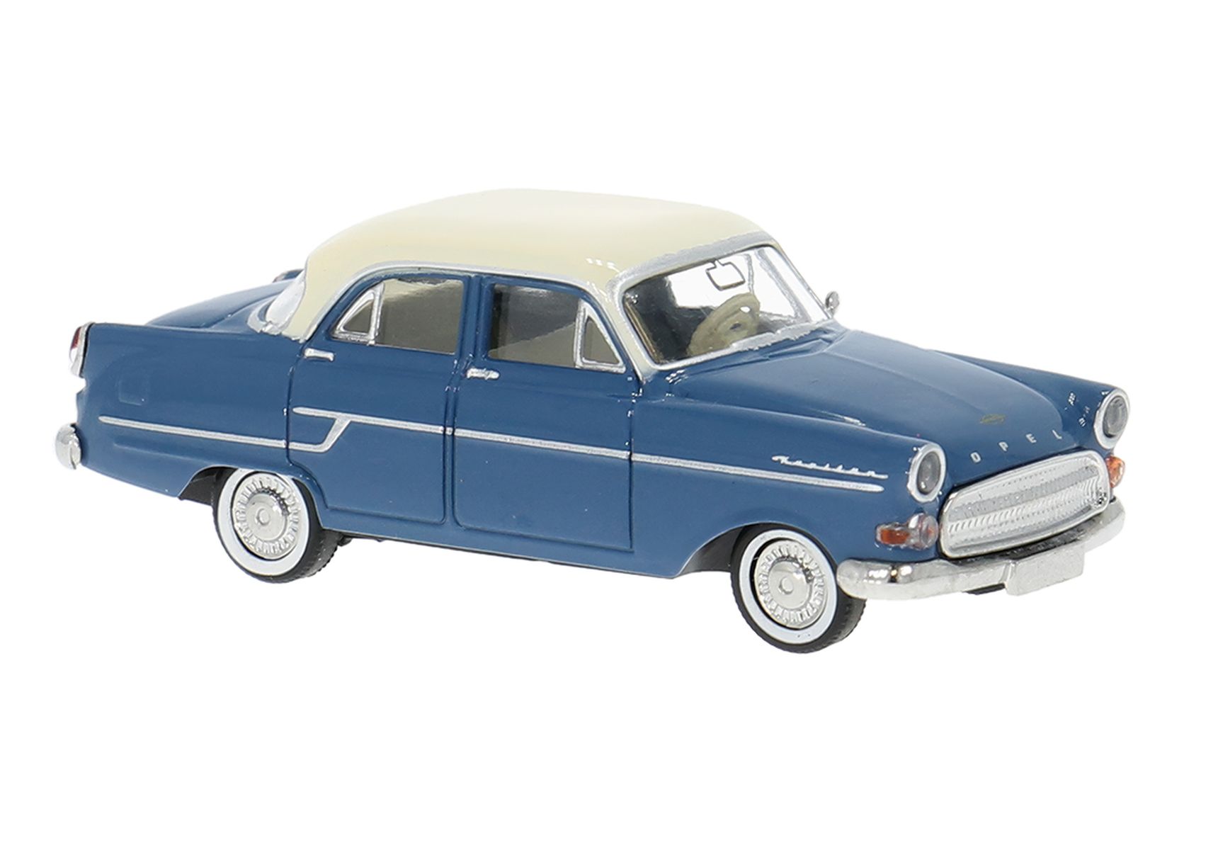 Brekina 20888 - Opel Kapitän ´56 blau/weiß