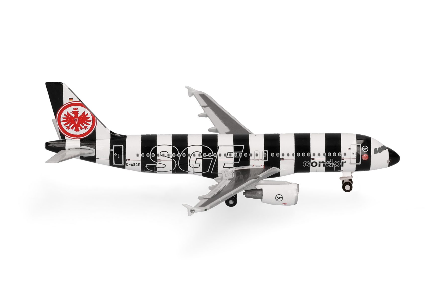 Herpa 539319 - Condor Airbus A320 "Eintracht Frankfurt" - D-ASGE