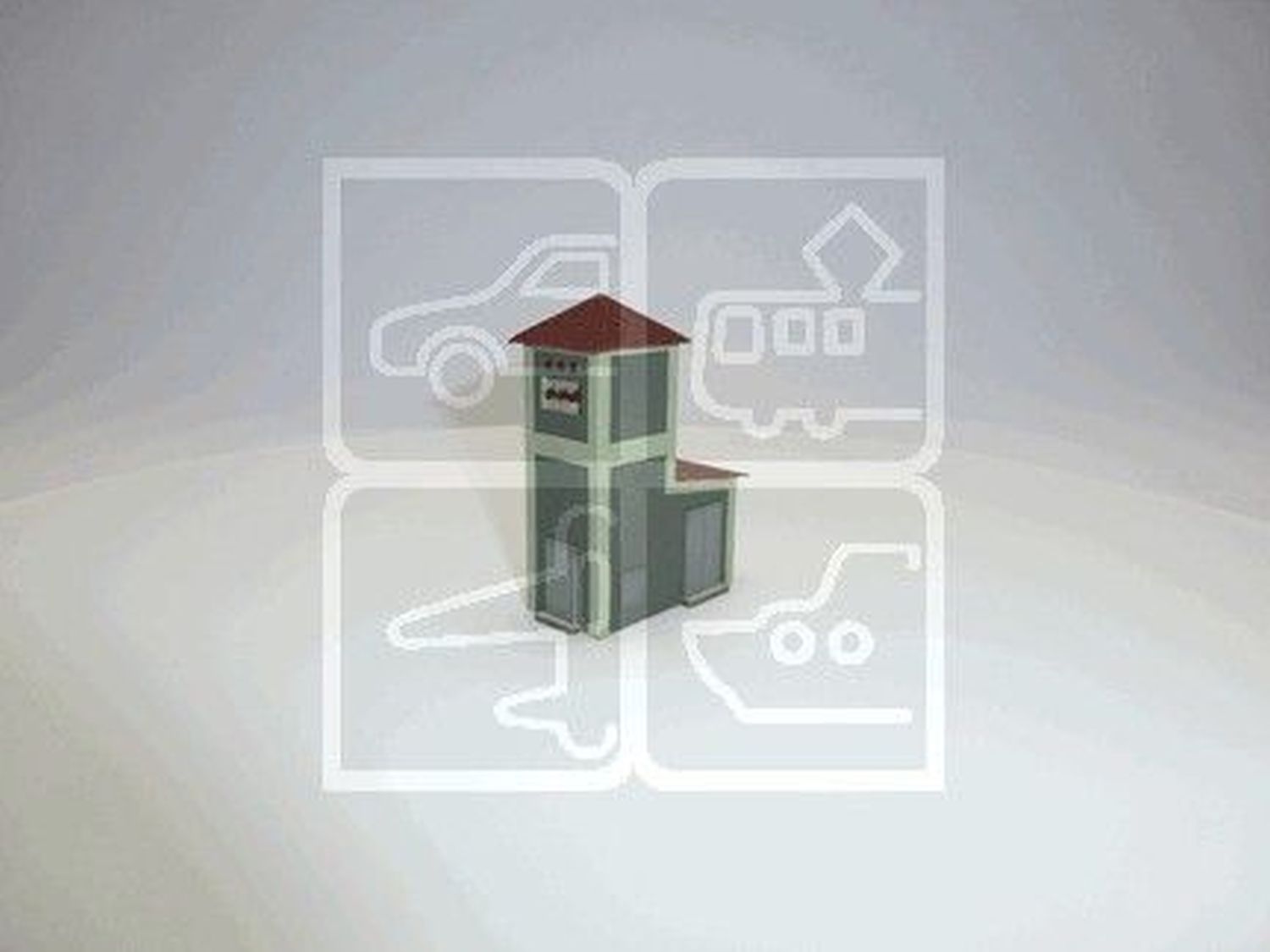 igra 112009 - Transformatorstation, 20x37x53 mm, Bausatz