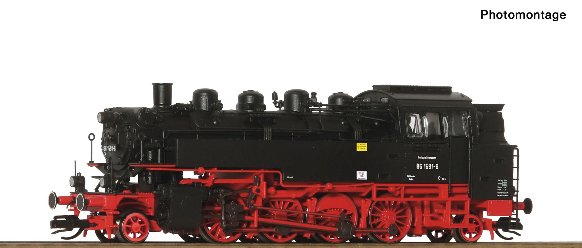 Roco 7190020 - Dampflok 86 1591-6, DR, Ep.IV
