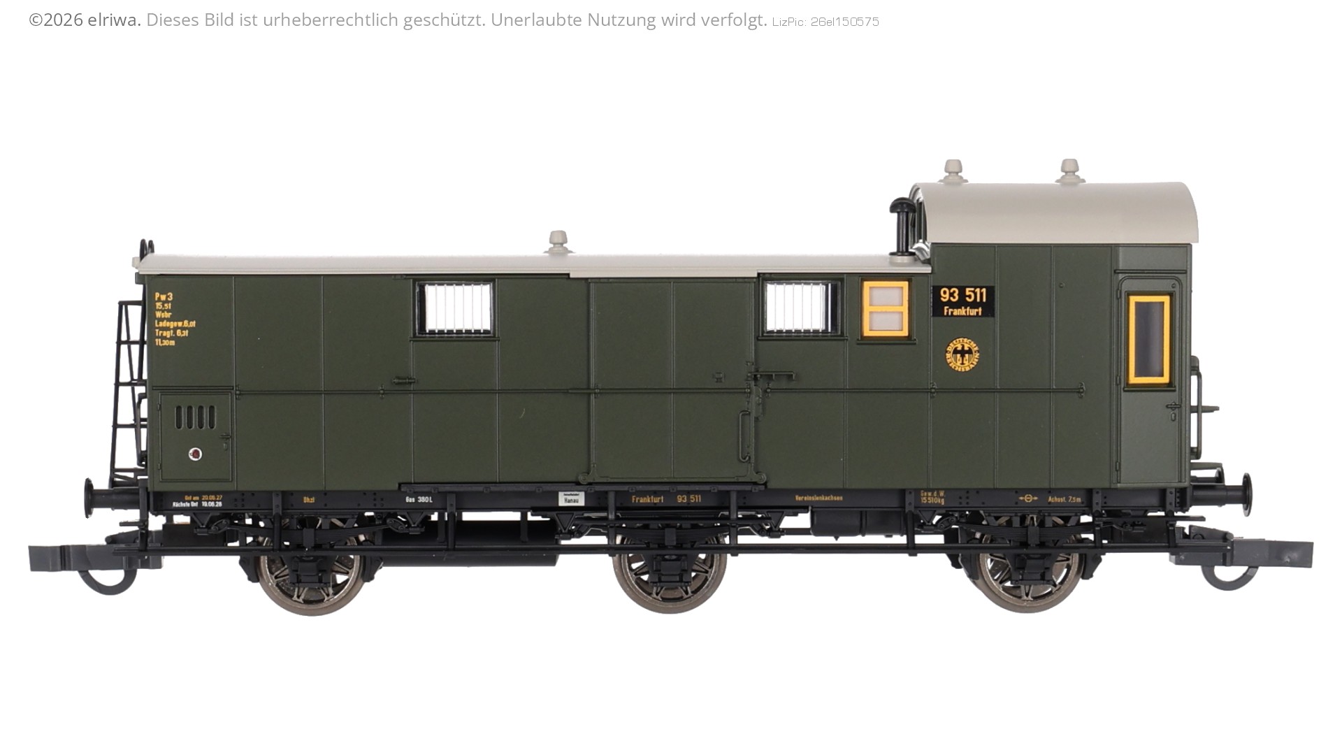 Roco 6200256 - Packwagen Pw3, DRG, Ep.II